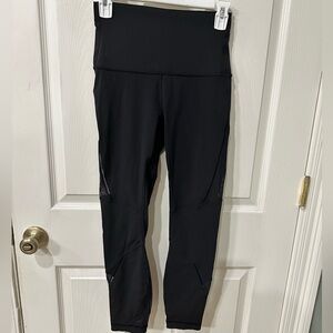 Wanderlust Black mesh cut out high rise leggings